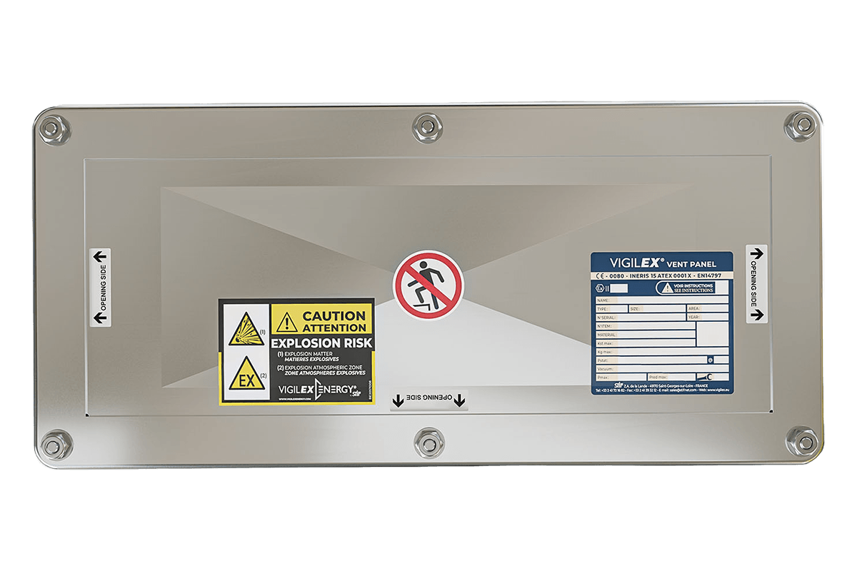 Flat Explosion Vent Panels EV-VL